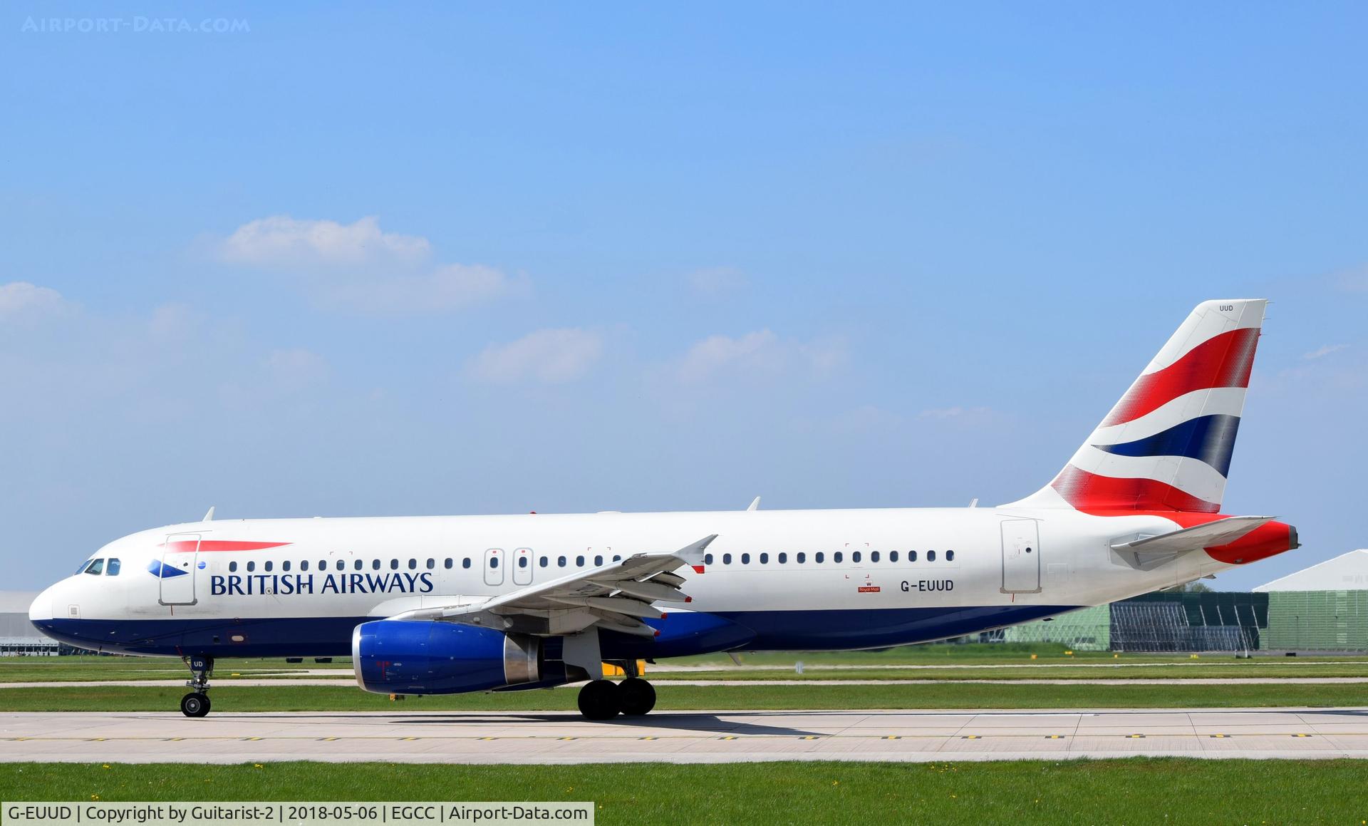 G-EUUD, 2002 Airbus A320-232 C/N 1760, At Manchester