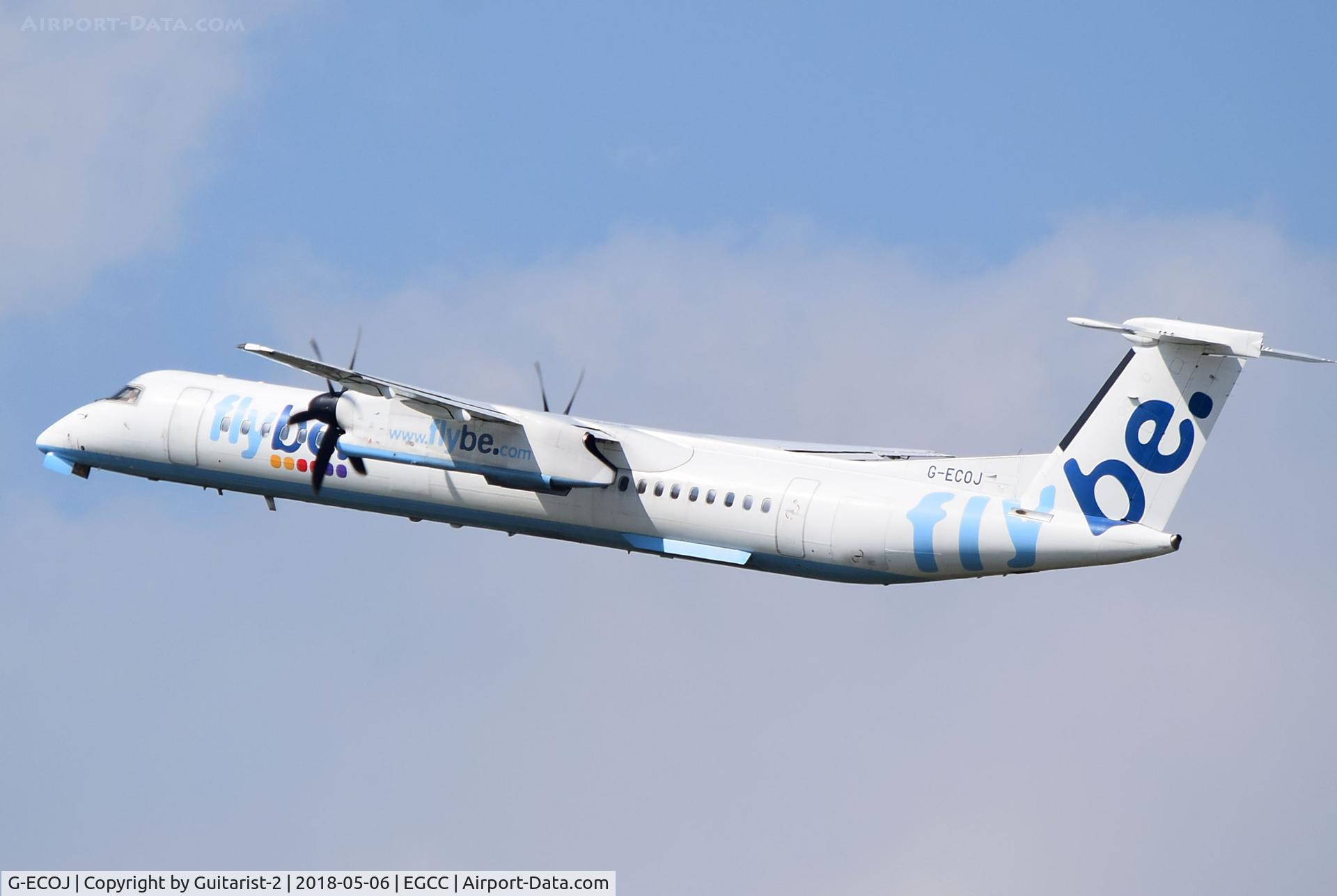 G-ECOJ, 2008 De Havilland Canada DHC-8-402Q Dash 8 C/N 4229, At Manchester