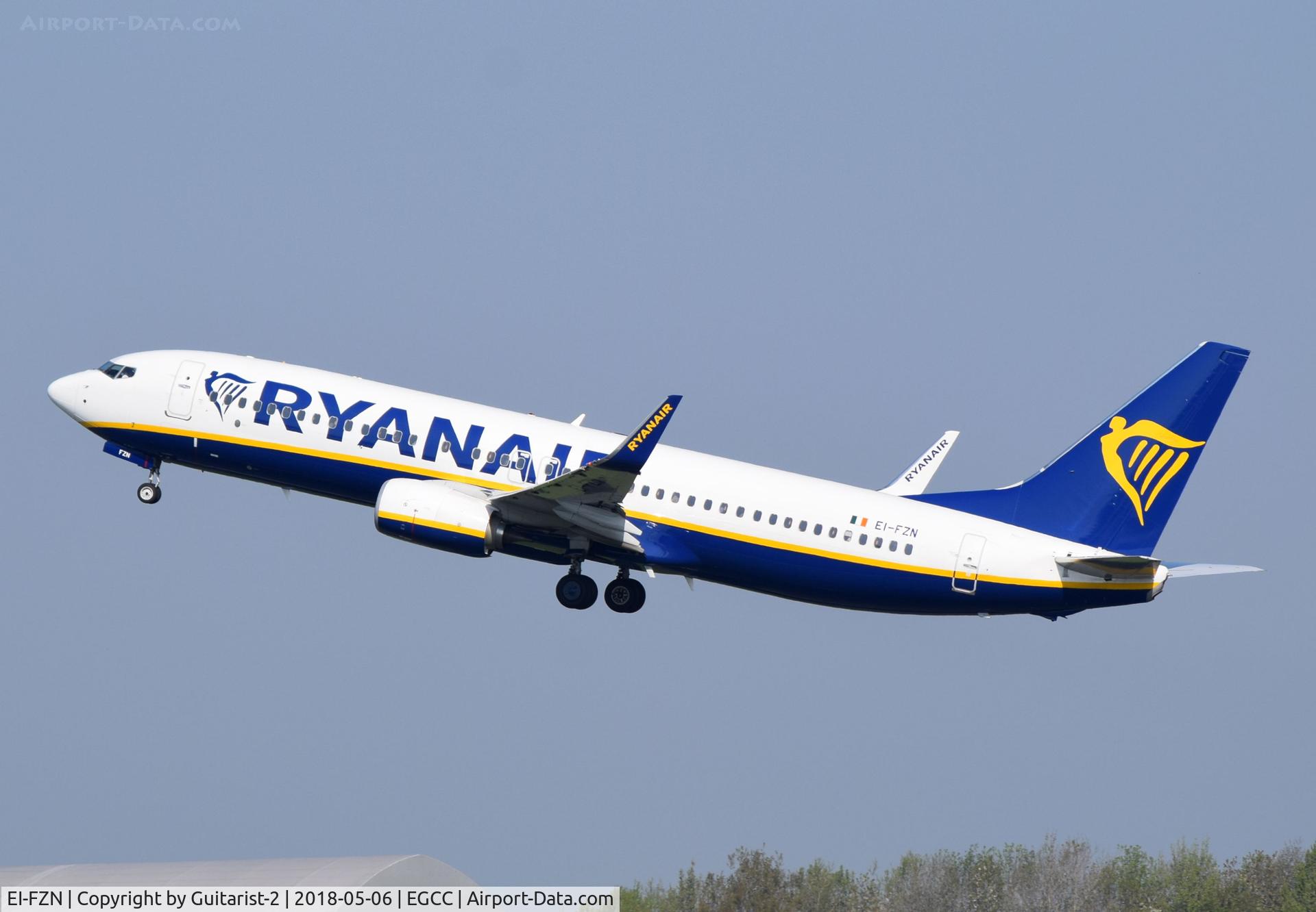 EI-FZN, 2017 Boeing 737-800 C/N 44786, At Manchester