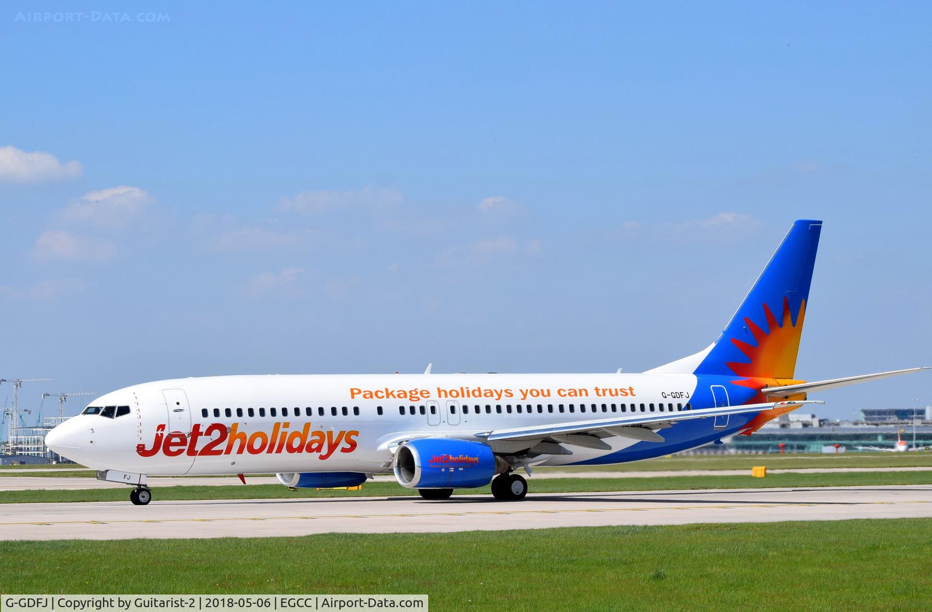 G-GDFJ, 2000 Boeing 737-804 C/N 28229, At Manchester