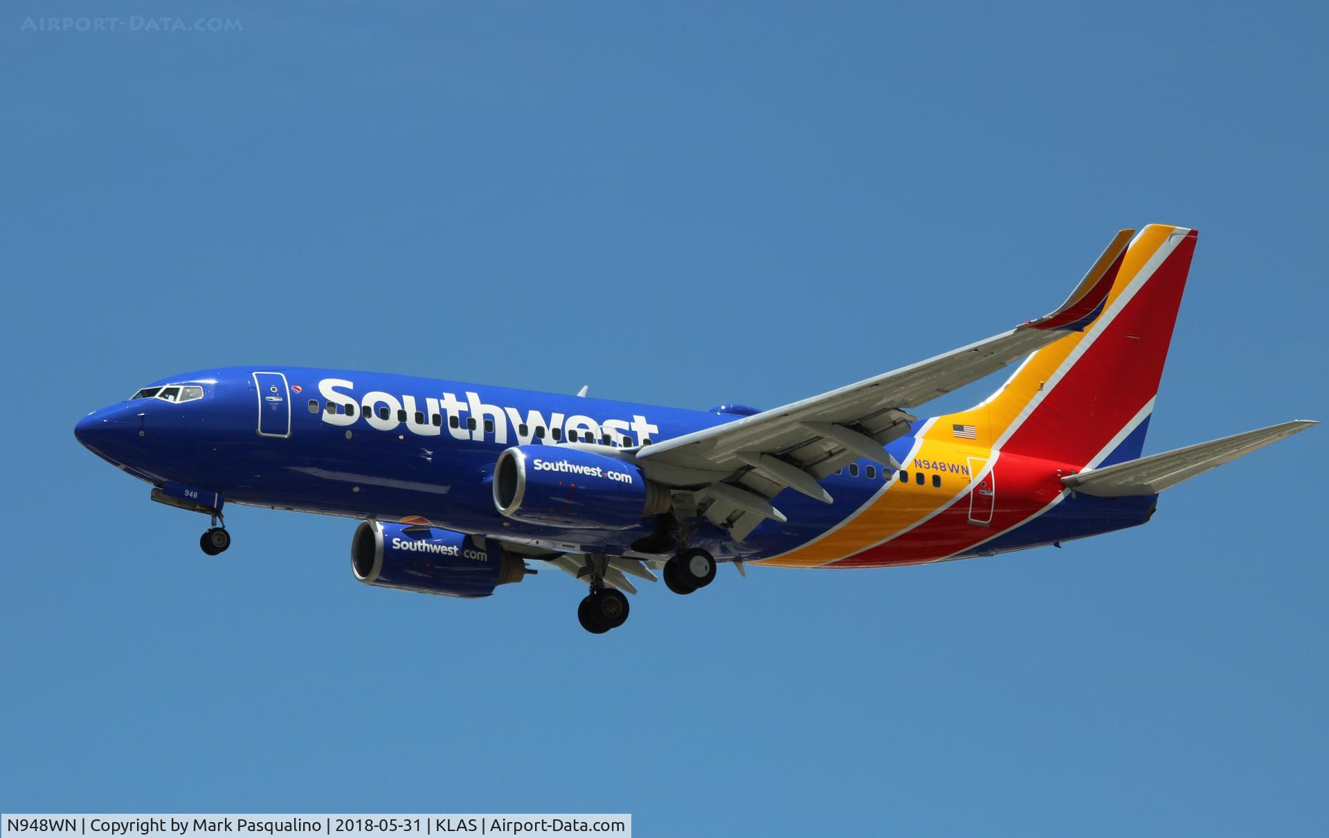 N948WN, 2010 Boeing 737-7H4 C/N 36662, Boeing 737-700