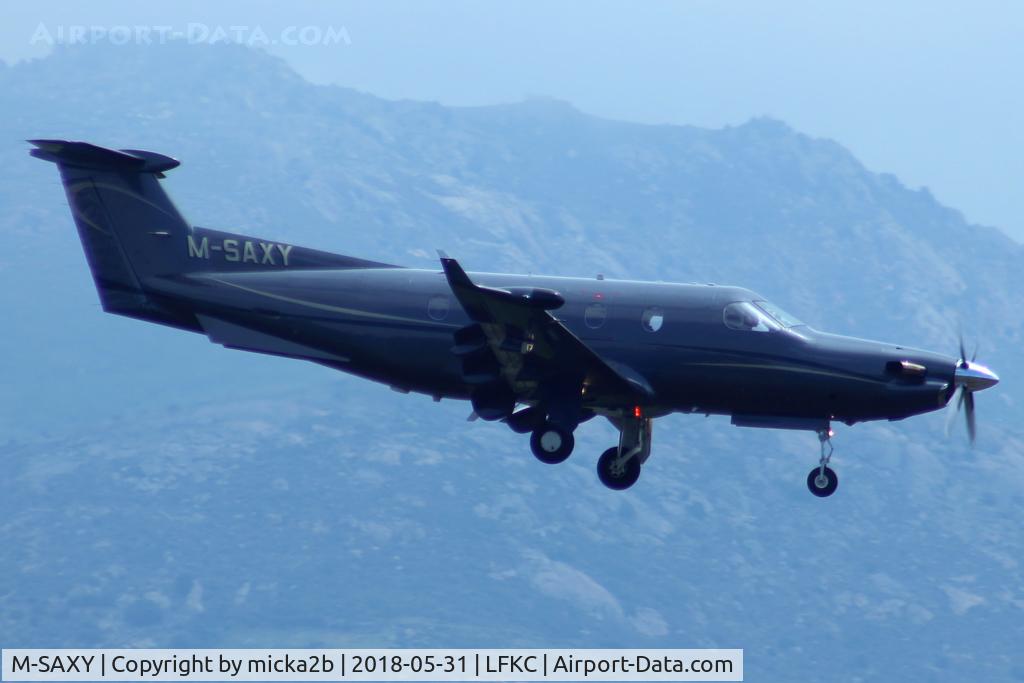 M-SAXY, 2003 Pilatus PC-12/45 C/N 508, Landing