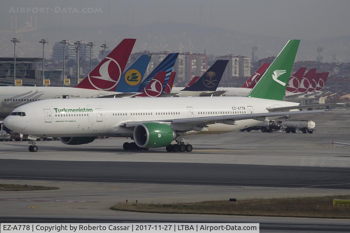 EZ-A778, 2014 Boeing 777-22K/LR C/N 42296, Istanbul Ataturk