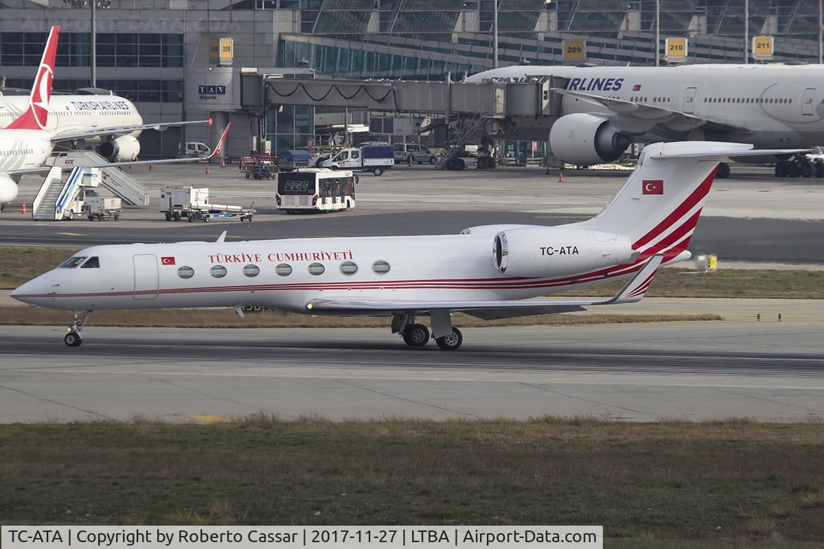 TC-ATA, 2011 Gulfstream Aerospace GV-SP (G550) C/N 5346, Istanbul Ataturk