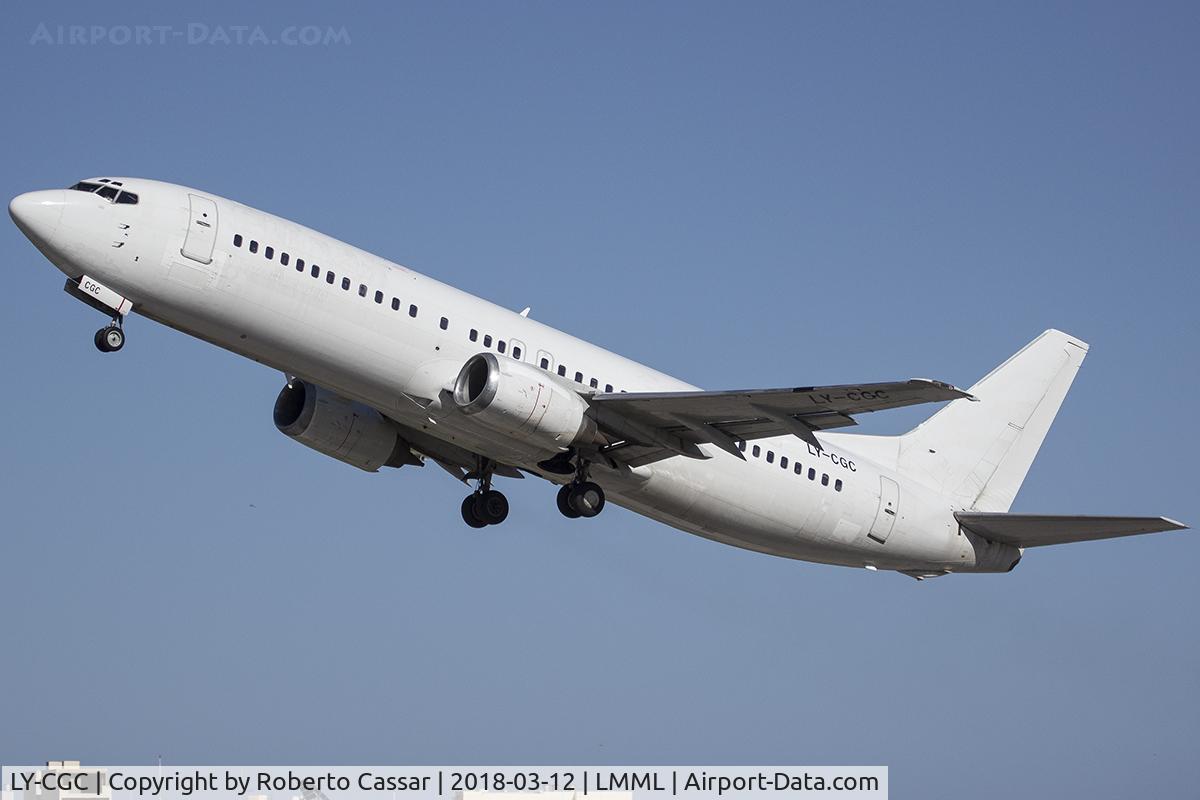 LY-CGC, 1988 Boeing 737-4Y0 C/N 23870, Runway 31