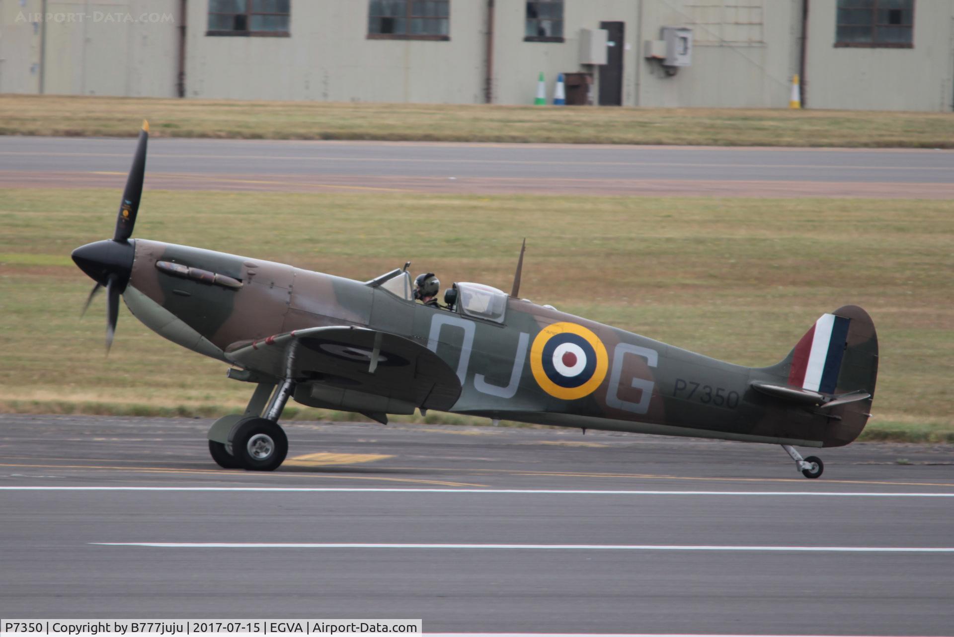 P7350, 1940 Supermarine 329 Spitfire IIa C/N CBAF.14, at TATOO 2017