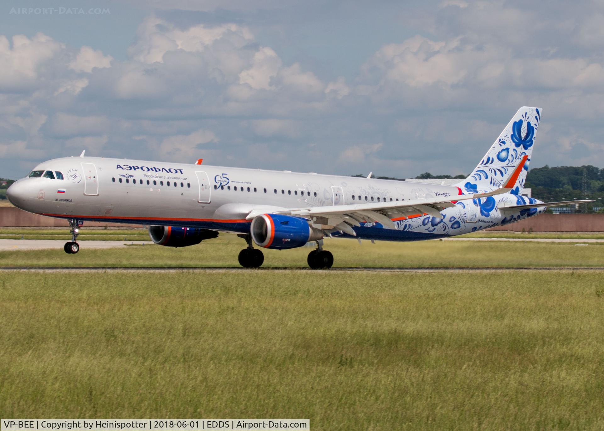 VP-BEE, 2015 Airbus A321-211 C/N 6726, VP-BEE at Stuttgart Airport.