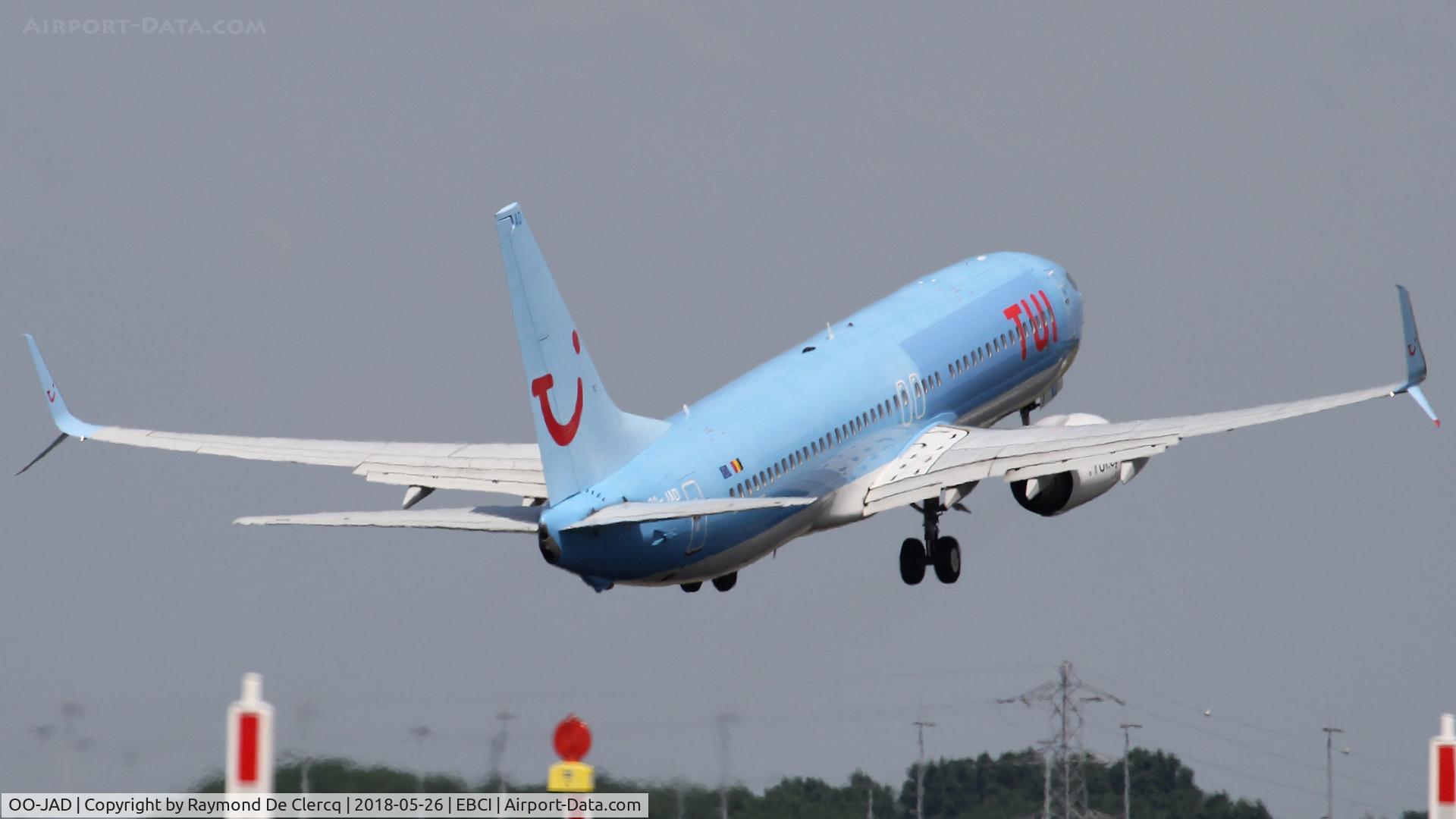 OO-JAD, 2011 Boeing 737-8K5 C/N 39093, TUI Belgium.