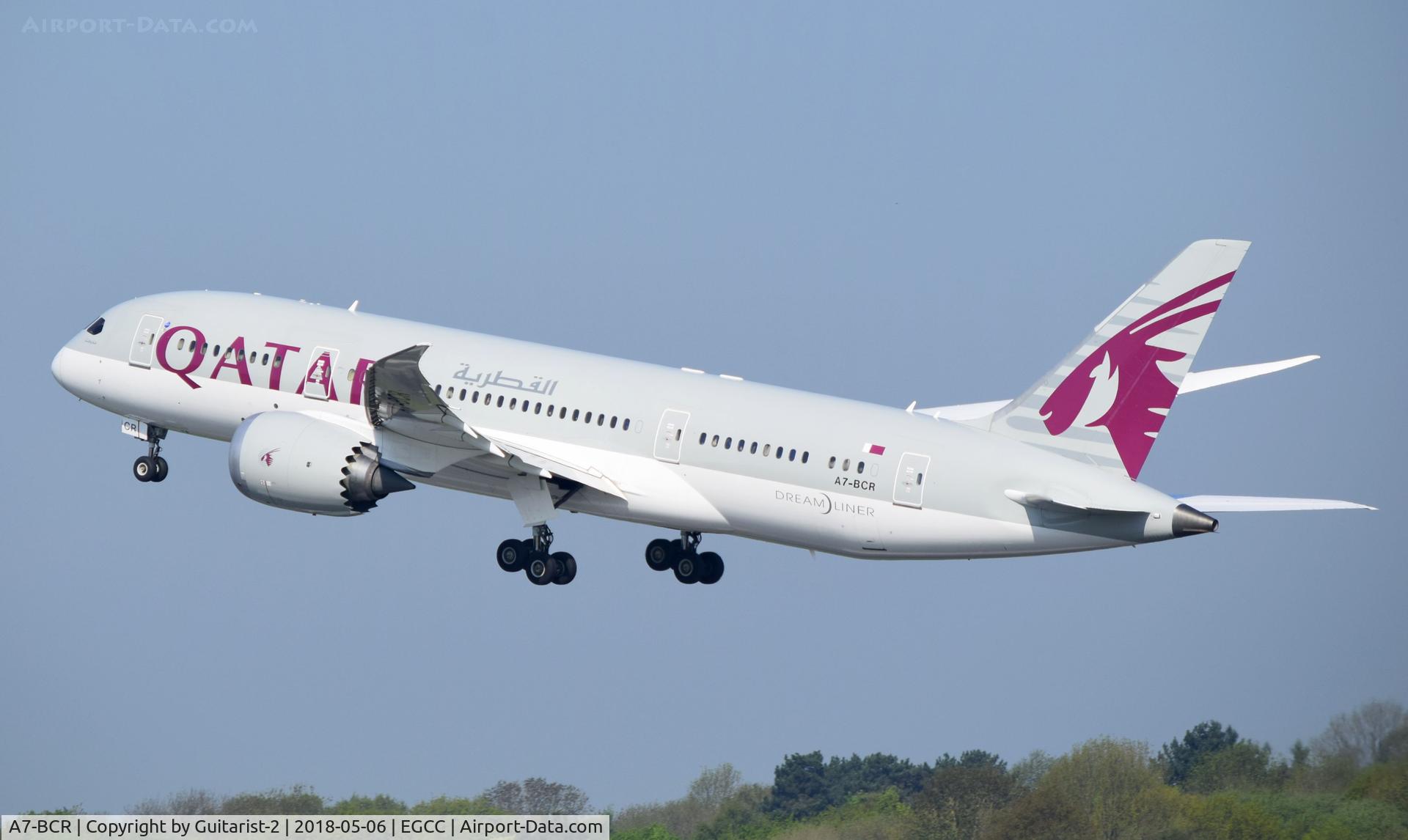 A7-BCR, 2014 Boeing 787-8 Dreamliner Dreamliner C/N 38336, At Manchester