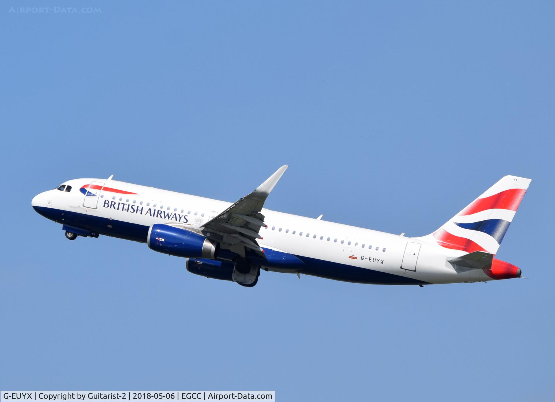 G-EUYX, 2014 Airbus A320-232 C/N 6155, At Manchester
