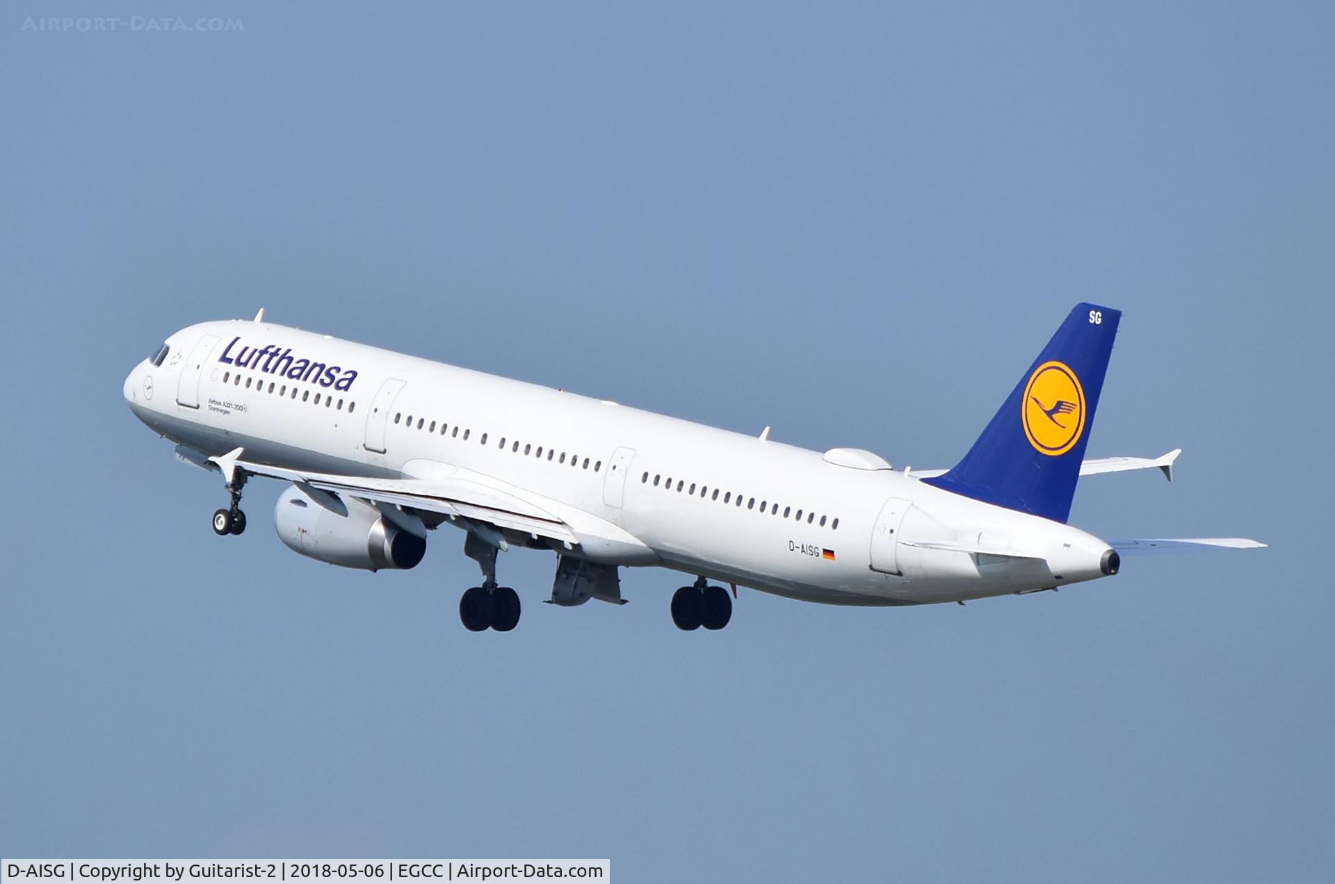 D-AISG, 2000 Airbus A321-231 C/N 1273, At Manchester