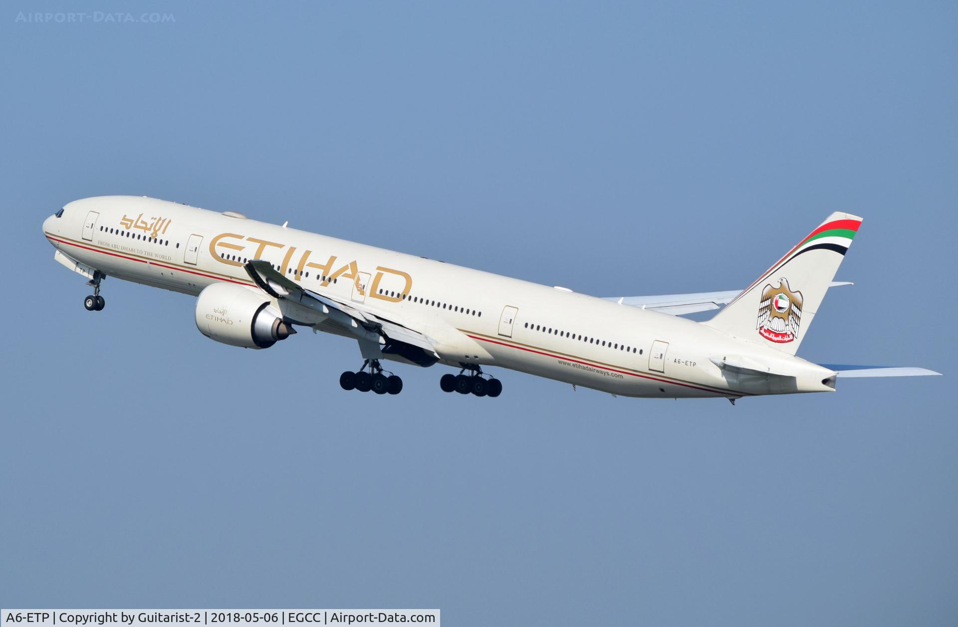 A6-ETP, 2013 Boeing 777-3FX/ER C/N 41699, At Manchester