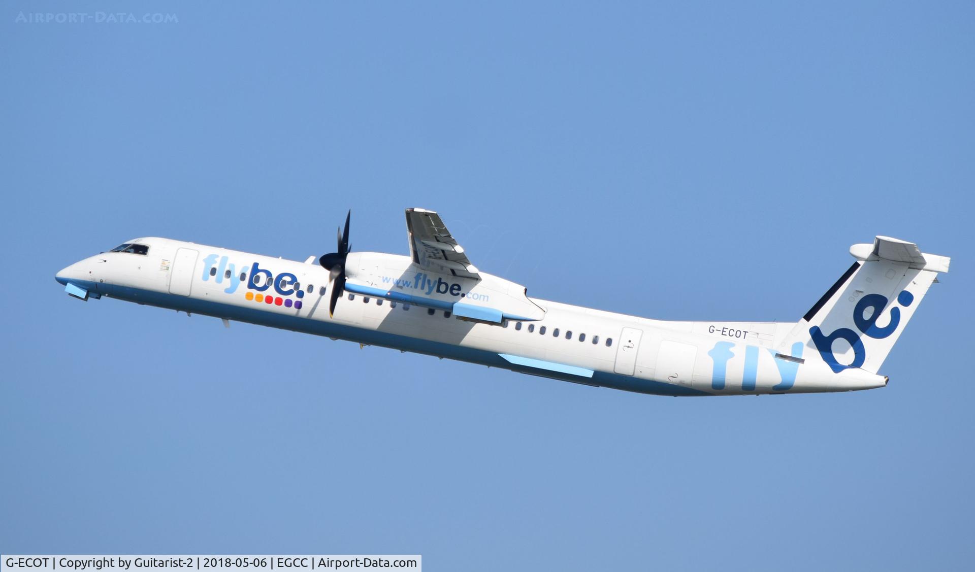 G-ECOT, 2009 De Havilland Canada DHC-8-402Q Dash 8 C/N 4251, At Manchester