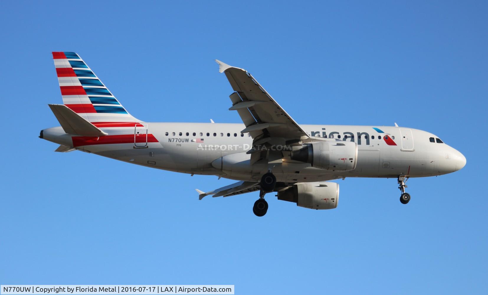 N770UW, 2000 Airbus A319-112 C/N 1393, American