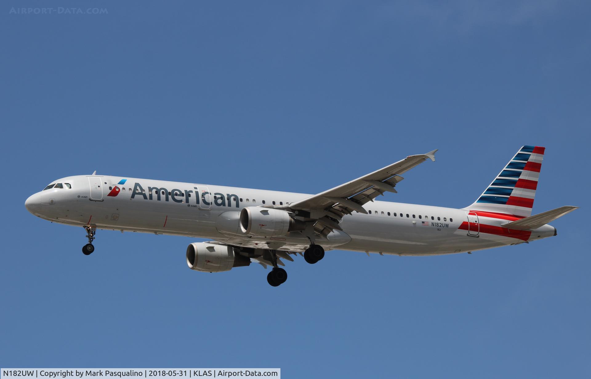 N182UW, 2001 Airbus A321-211 C/N 1536, Airbus A321-211