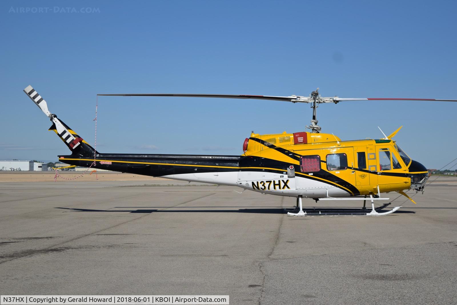 N37HX, 1969 Bell 205A-1 C/N 30038, Parked on north GA ramp.
