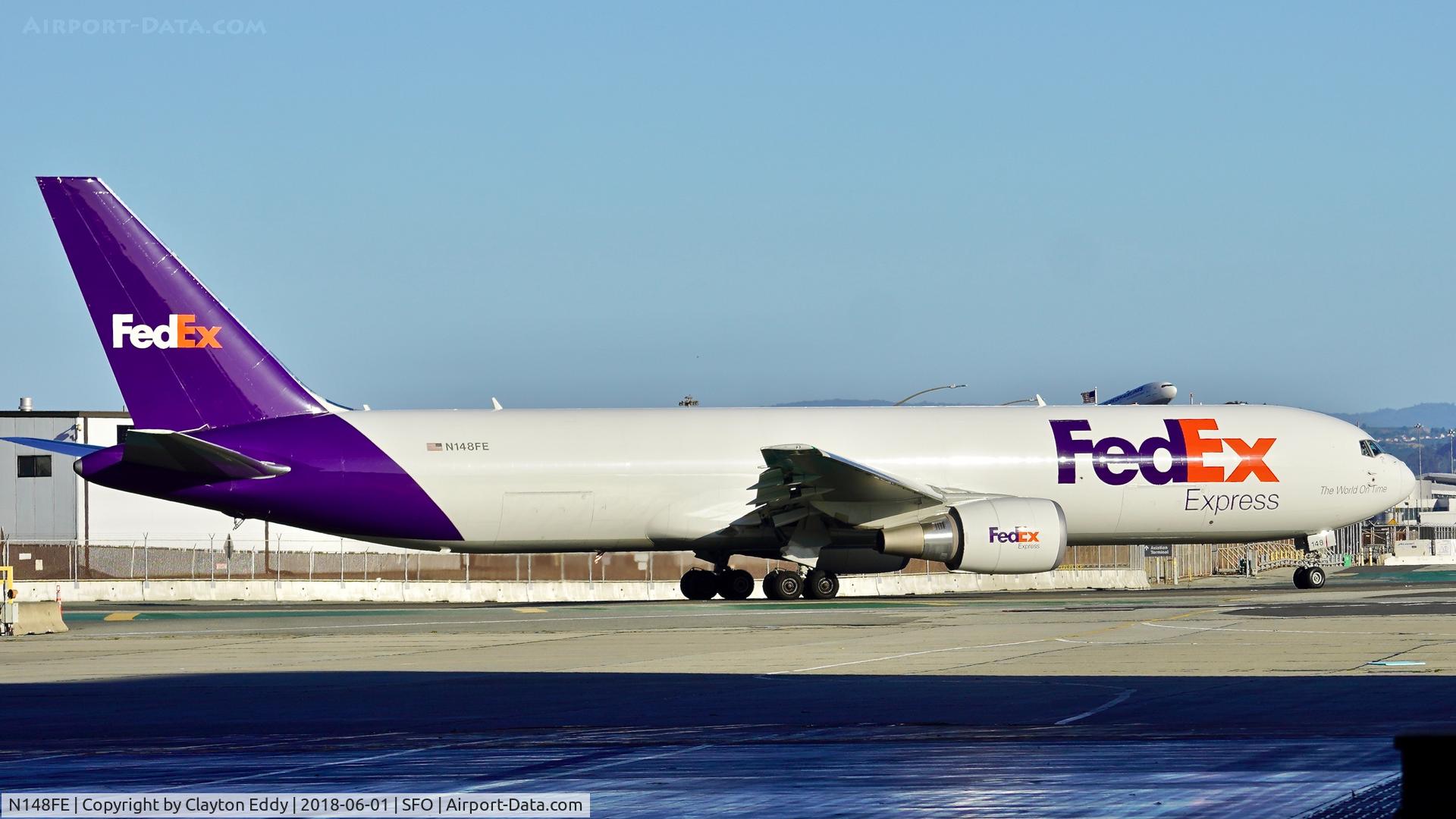 N148FE, 2017 Boeing 767-300F C/N 42728, SFO 2018.