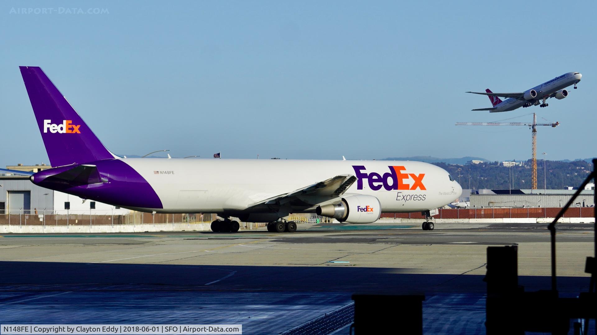 N148FE, 2017 Boeing 767-300F C/N 42728, SFO 2018.