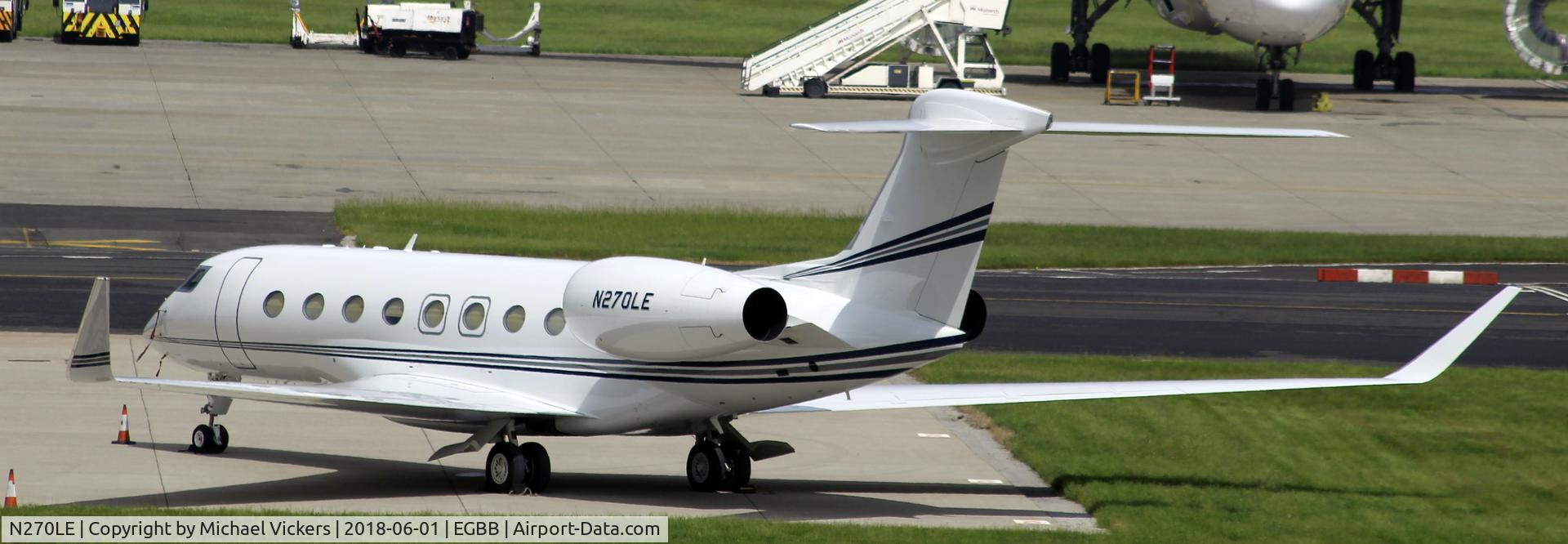 N270LE, 2015 Gulfstream Aerospace G650 (G-VI) C/N 6164, Parked on the XLR Apron