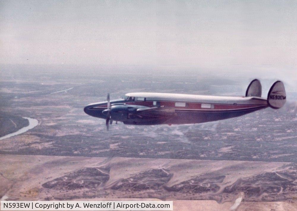 N593EW, 1943 Lockheed PV-1 C/N 5591, Scan of photo taken during Jun/Jul 1977 over Big Bend National Park TX