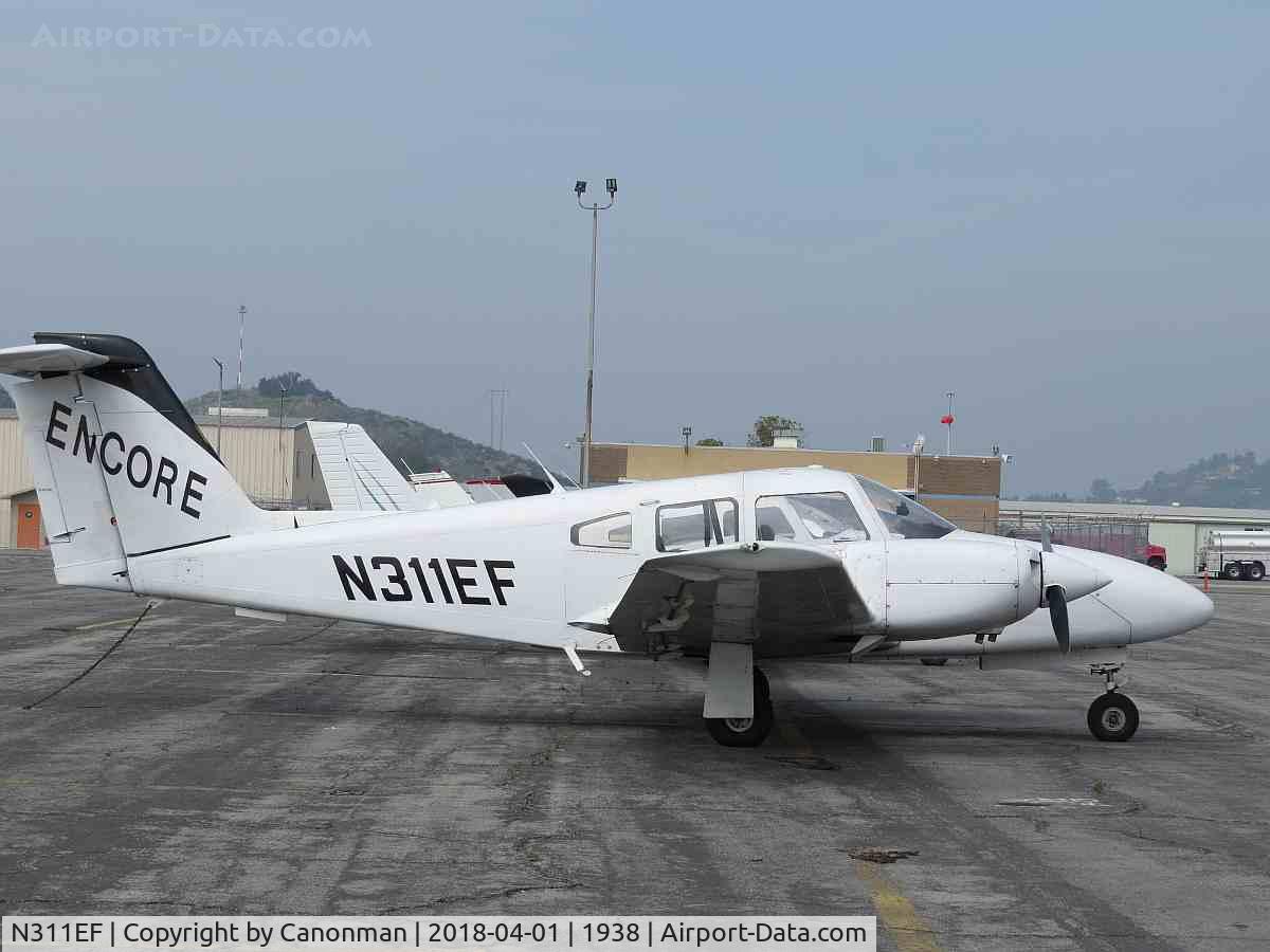 N311EF, 1979 Piper PA-44-180 Seminole C/N 44-7995226, Parked