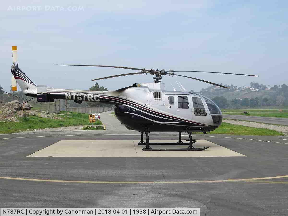 N787RC, 1987 MBB Bo-105-LSA-3 C/N 2012, Parked