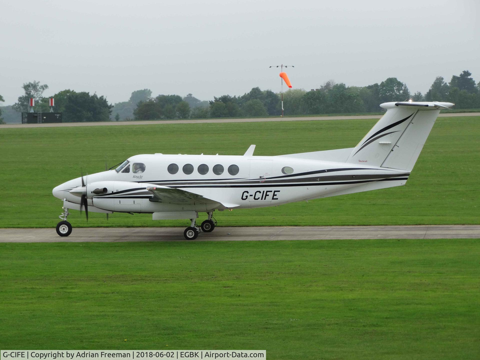 G-CIFE, 2003 Raytheon B200 King Air C/N BB-1829, Grey Morning Departure