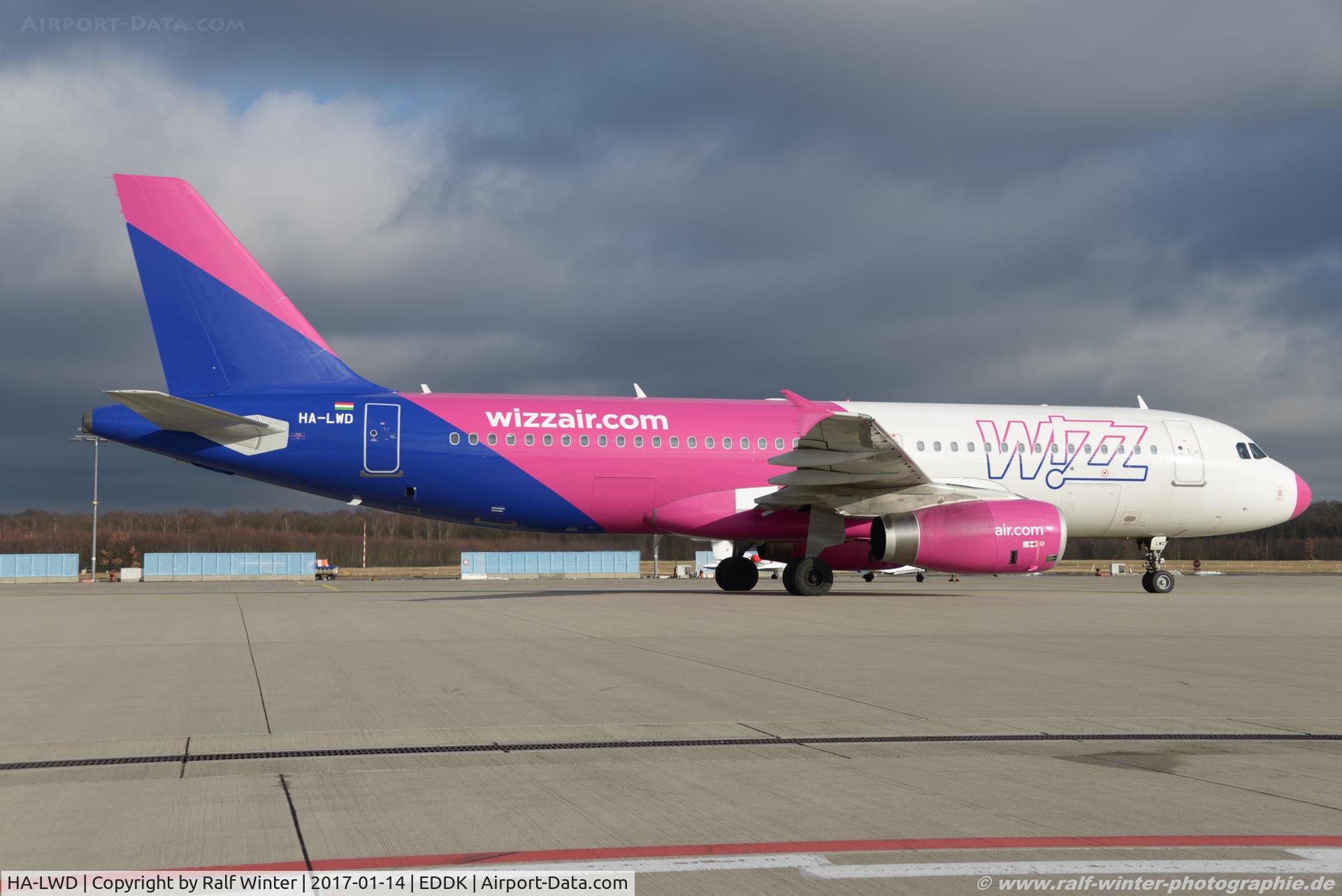 HA-LWD, 2010 Airbus A320-232 C/N 4351, Airbus A320-232 - W6 WZZ Wizz Air - 4351 - HA-LWD - 14.01.2017 - CGN