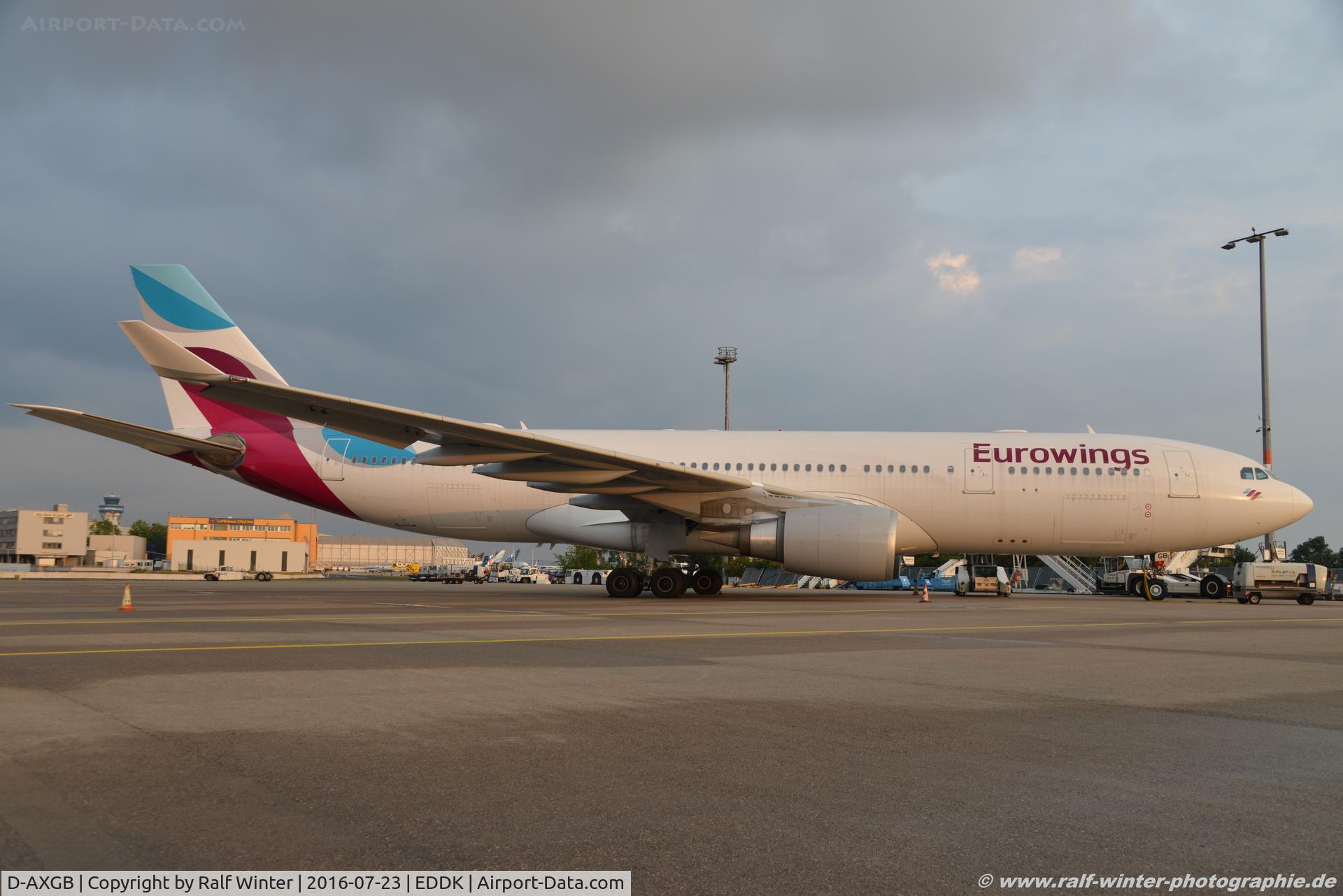 D-AXGB, 2005 Airbus A330-202 C/N 684, Airbus A330-202 - EW EWG Eurowings opby SunExpress - 684 - D-AXGB - 23.07.2016 - CGN