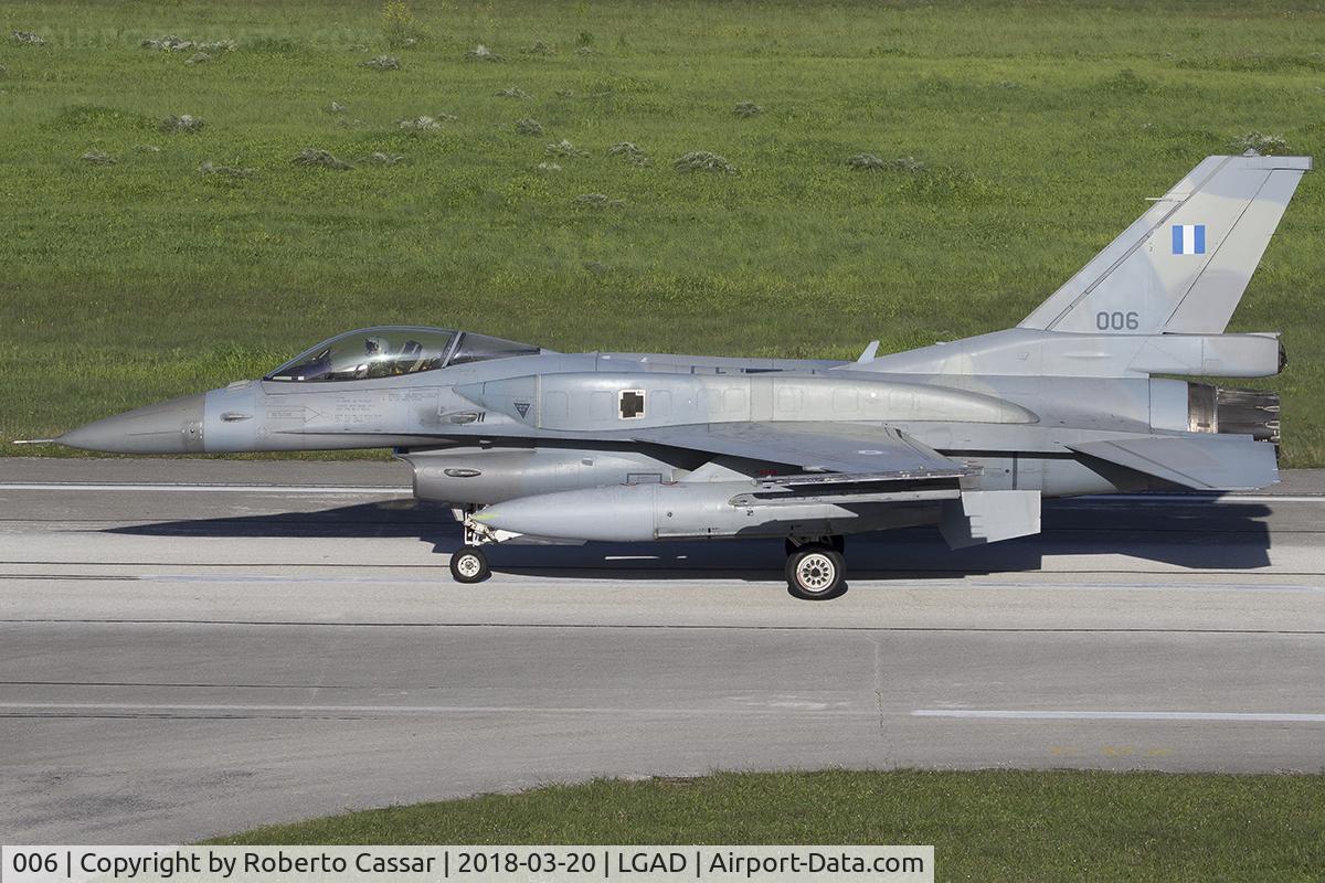 006, 2006 Lockheed Martin F-16C Fighting Falcon C/N WJ-6, Exercise Iniochos 2018