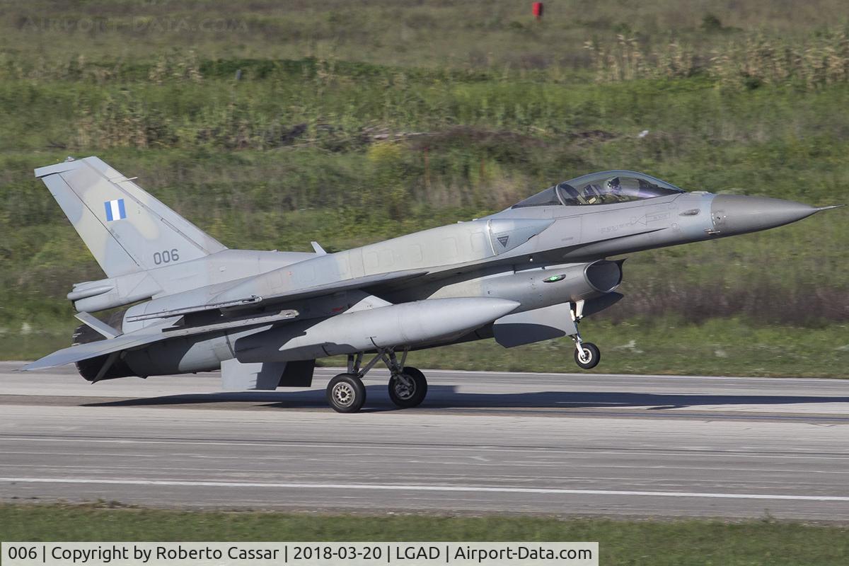 006, 2006 Lockheed Martin F-16C Fighting Falcon C/N WJ-6, Exercise Iniochos 2018