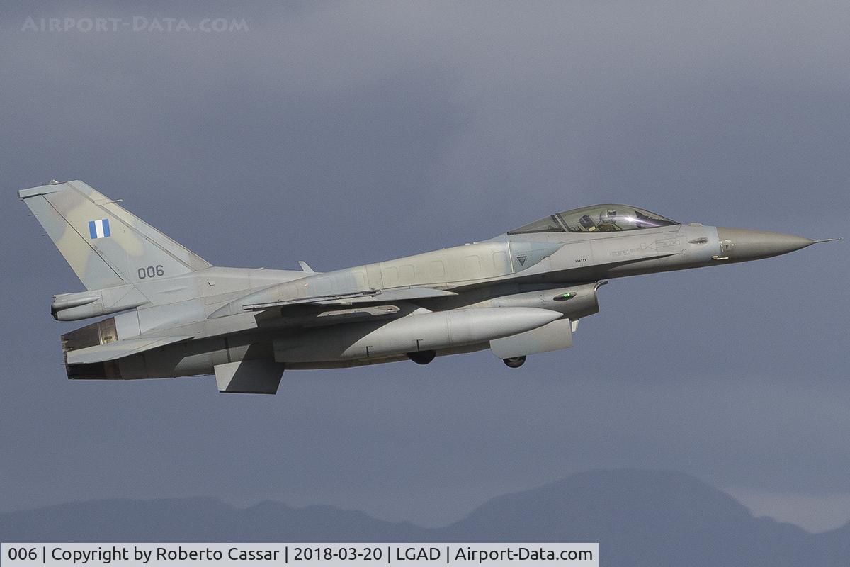 006, 2006 Lockheed Martin F-16C Fighting Falcon C/N WJ-6, Exercise Iniochos 2018