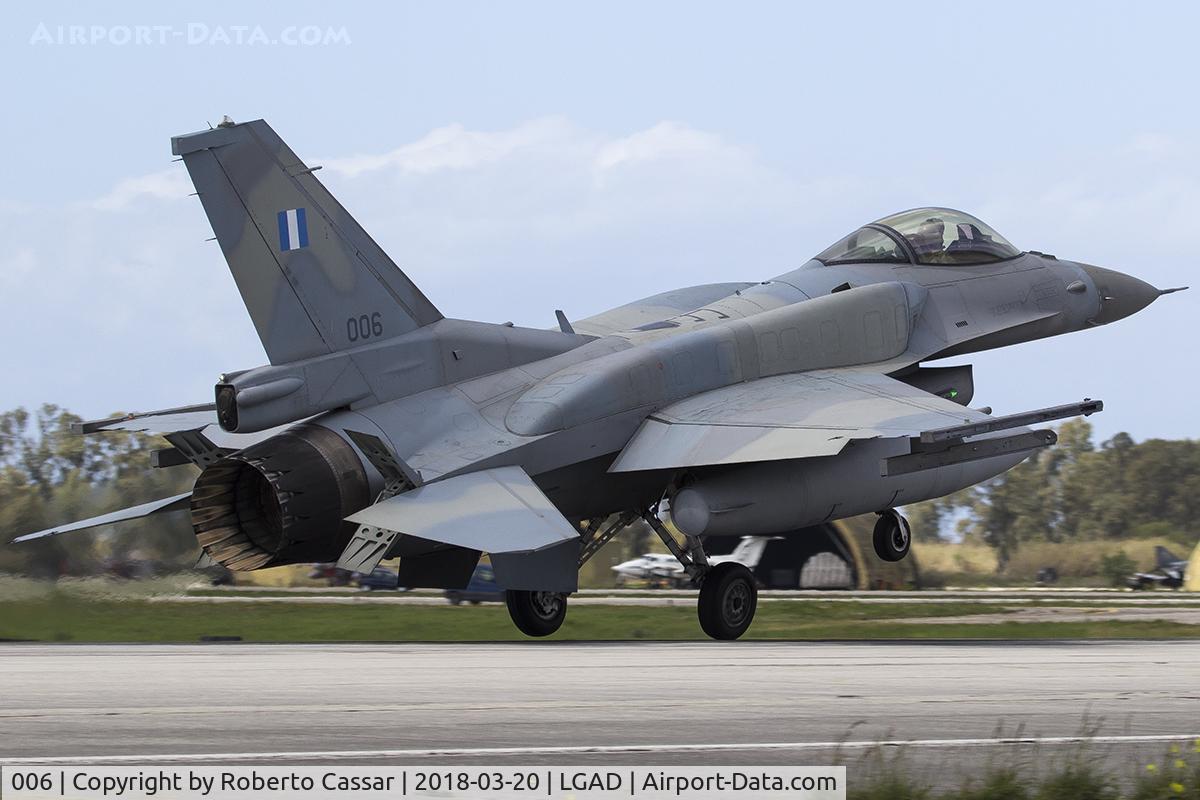 006, 2006 Lockheed Martin F-16C Fighting Falcon C/N WJ-6, Exercise Iniochos 2018