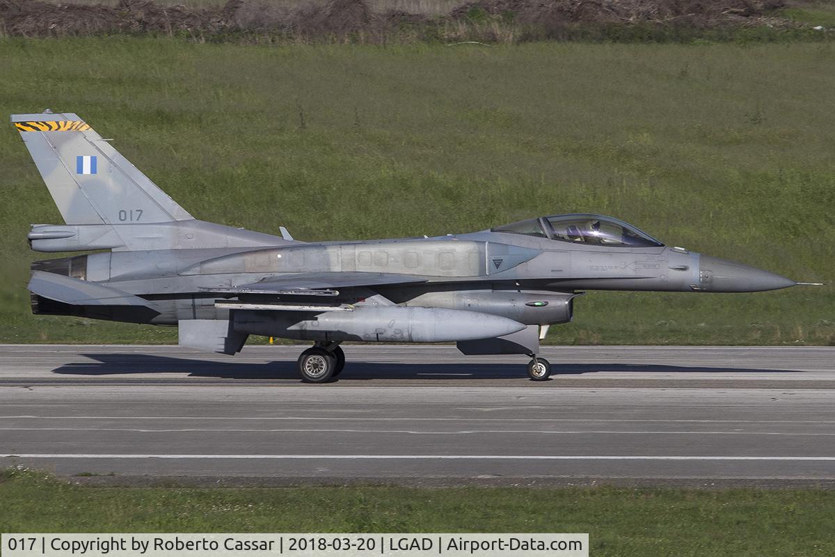 017, 2006 Lockheed Martin F-16C Fighting Falcon C/N WJ-17, Exercise Iniochos 2018