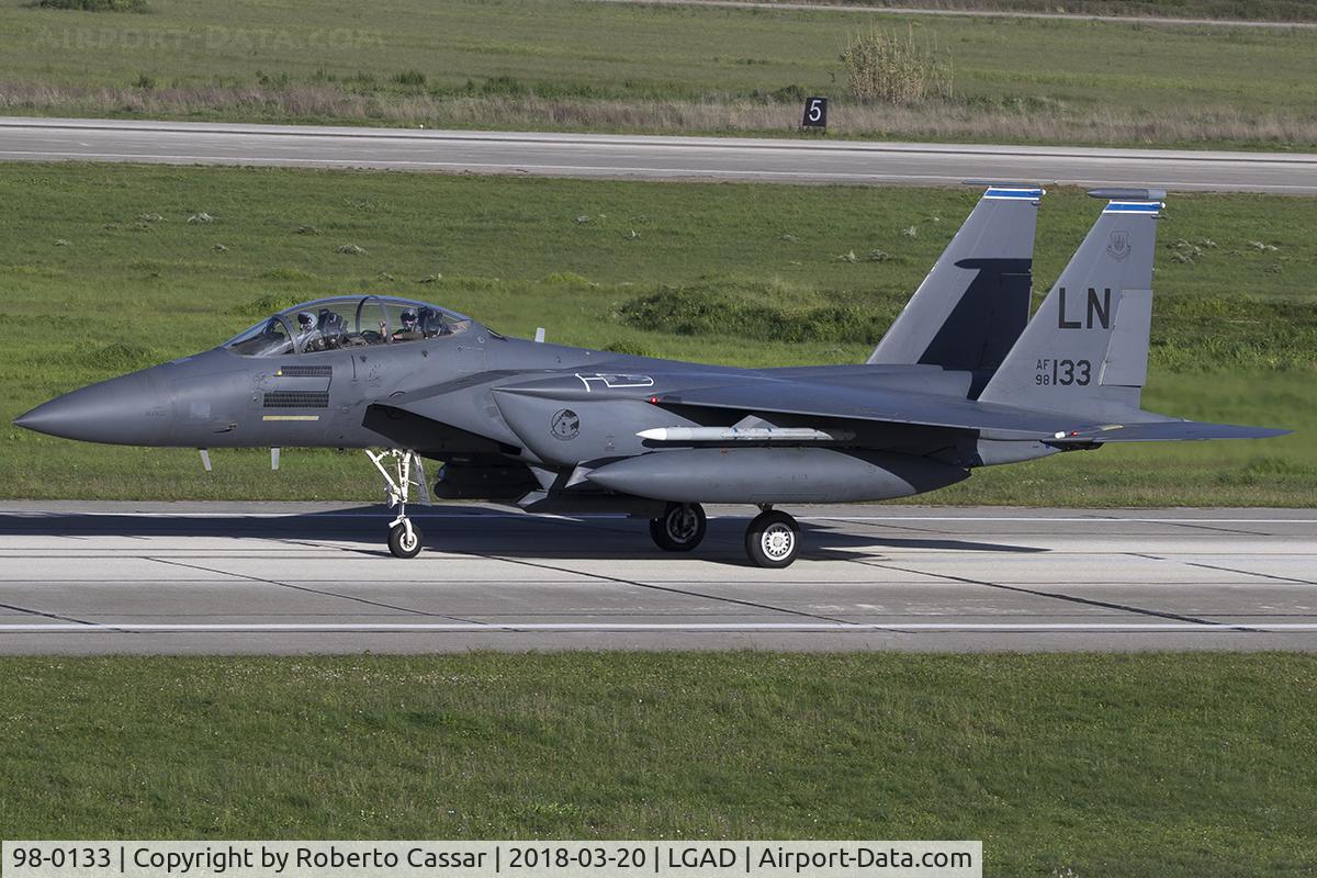 98-0133, 1998 McDonnell Douglas F-15E Strike Eagle C/N 1363/E224, Exercise Iniochos 2018