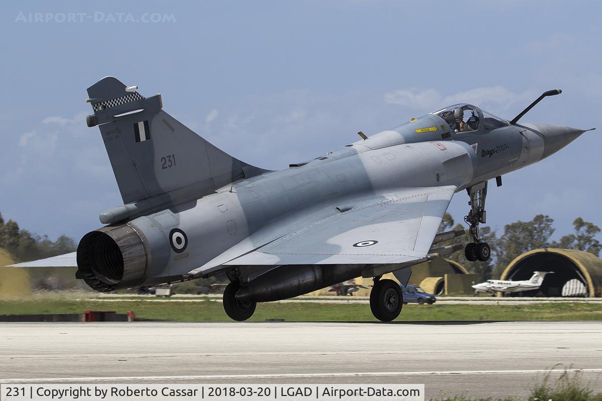 231, Dassault Mirage 2000BG C/N 268, Exercise Iniochos 2018