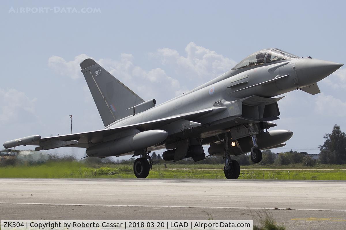 ZK304, 2009 Eurofighter EF-2000 Typhoon FGR4 C/N BS055/212, Exercise Iniochos 2018