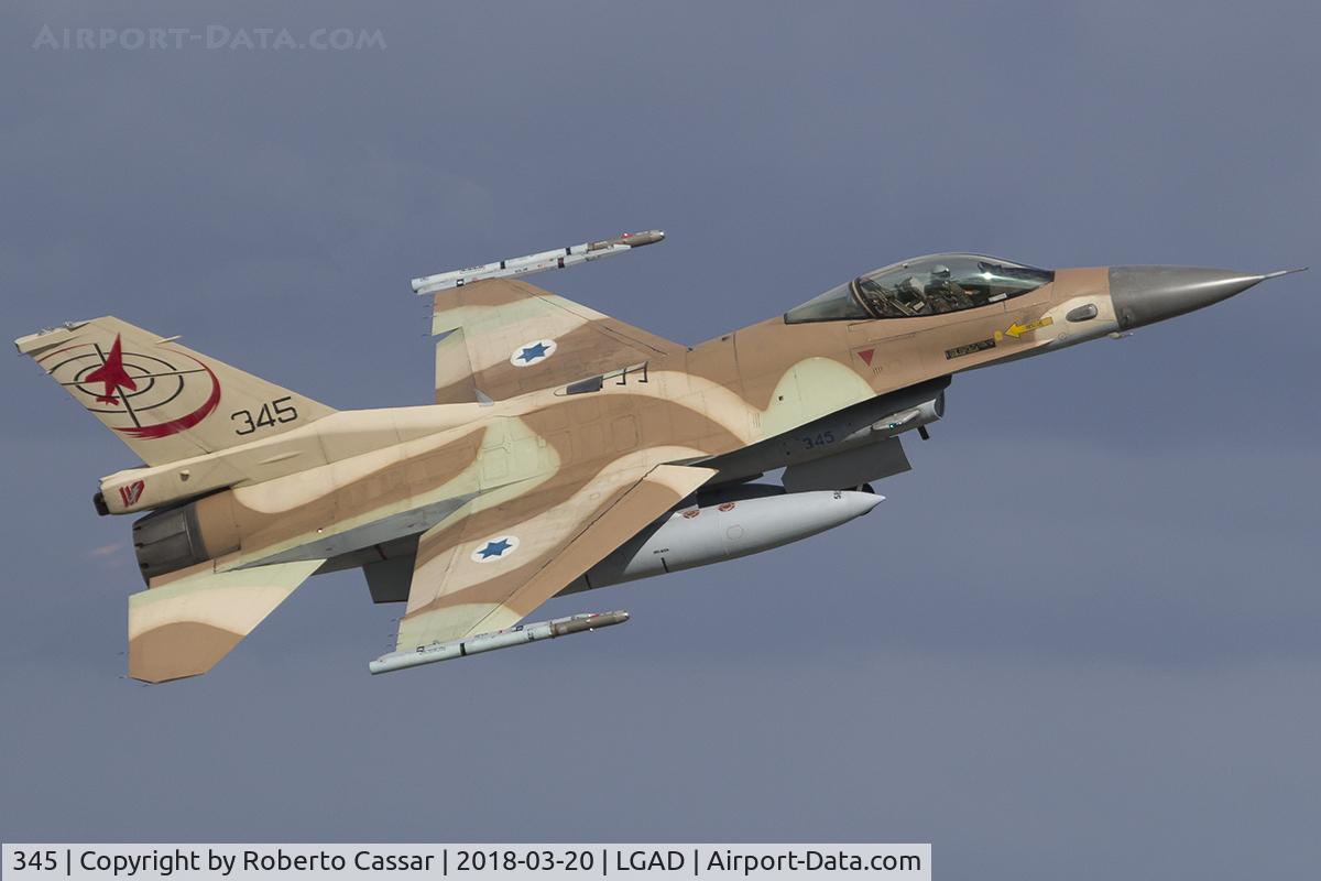345, 1987 General Dynamics F-16C Barak C/N 4J-19, Exercise Iniochos 2018