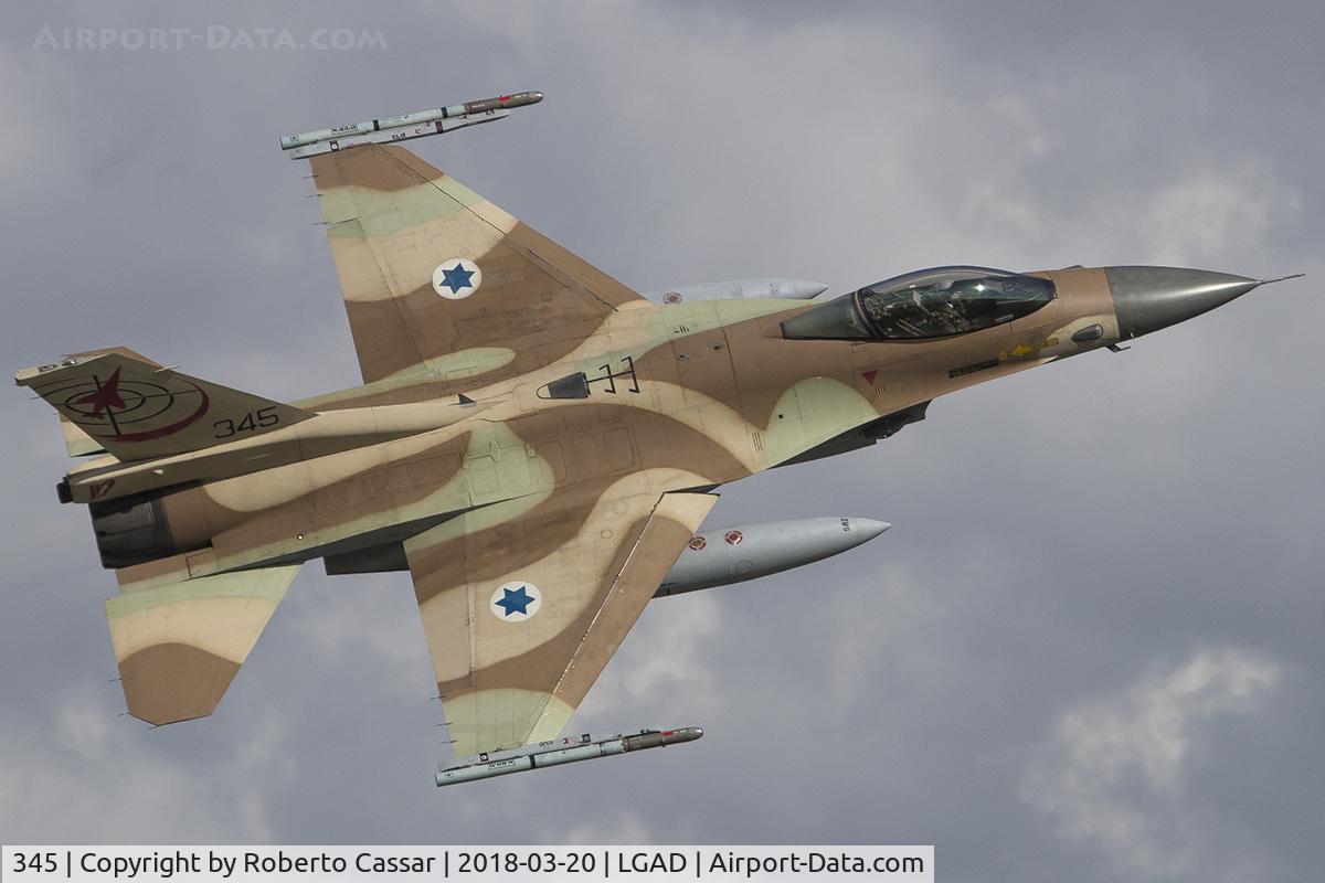 345, 1987 General Dynamics F-16C Barak C/N 4J-19, Exercise Iniochos 2018
