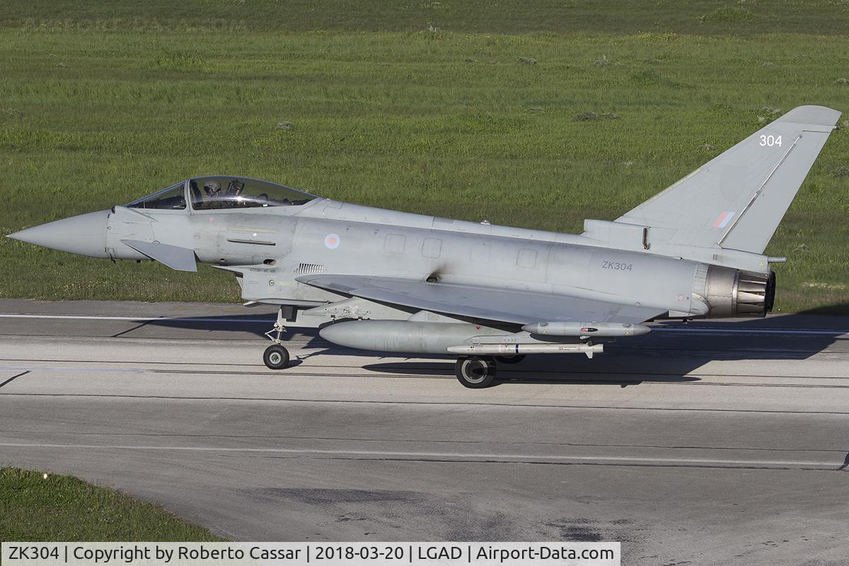 ZK304, 2009 Eurofighter EF-2000 Typhoon FGR4 C/N BS055/212, Exercise Iniochos 2018