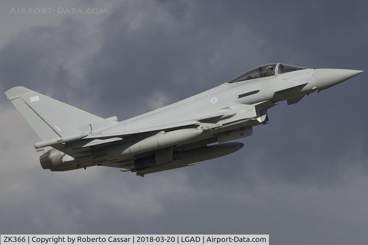 ZK366, 2014 Eurofighter EF-2000 Typhoon FGR4 C/N BS127/457, Exercise Iniochos 2018