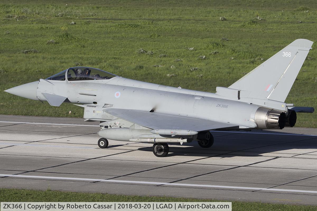 ZK366, 2014 Eurofighter EF-2000 Typhoon FGR4 C/N BS127/457, Exercise Iniochos 2018