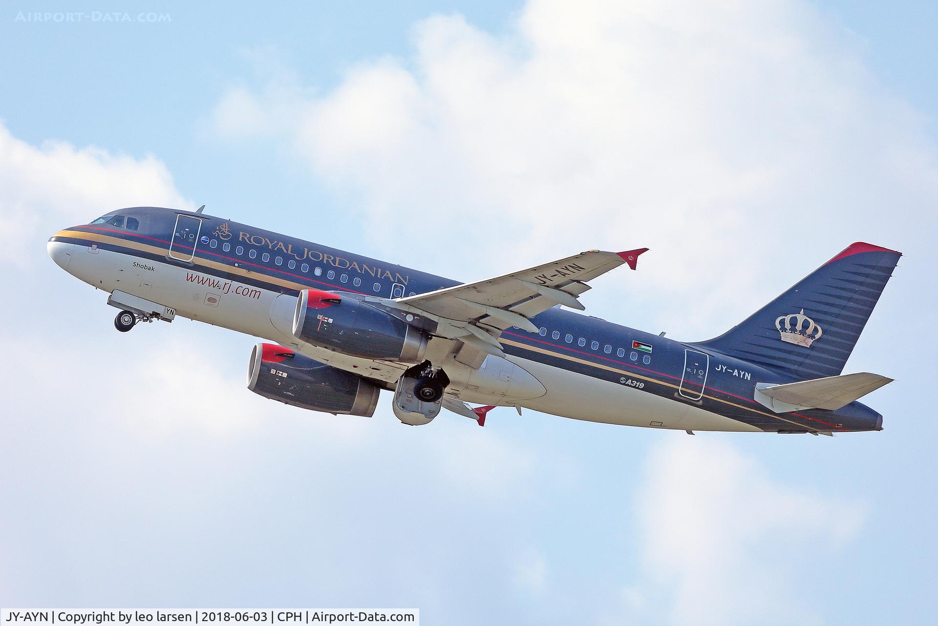 JY-AYN, 2009 Airbus A319-132 C/N 3803, Copenhagen 3.6.2018
