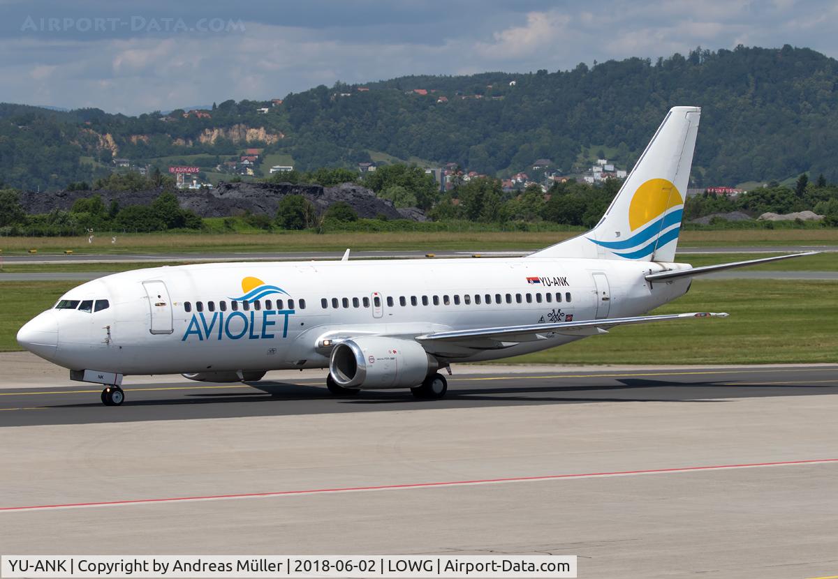 YU-ANK, 1986 Boeing 737-3H9 C/N 23715/1310, Arriving from Bucharest.