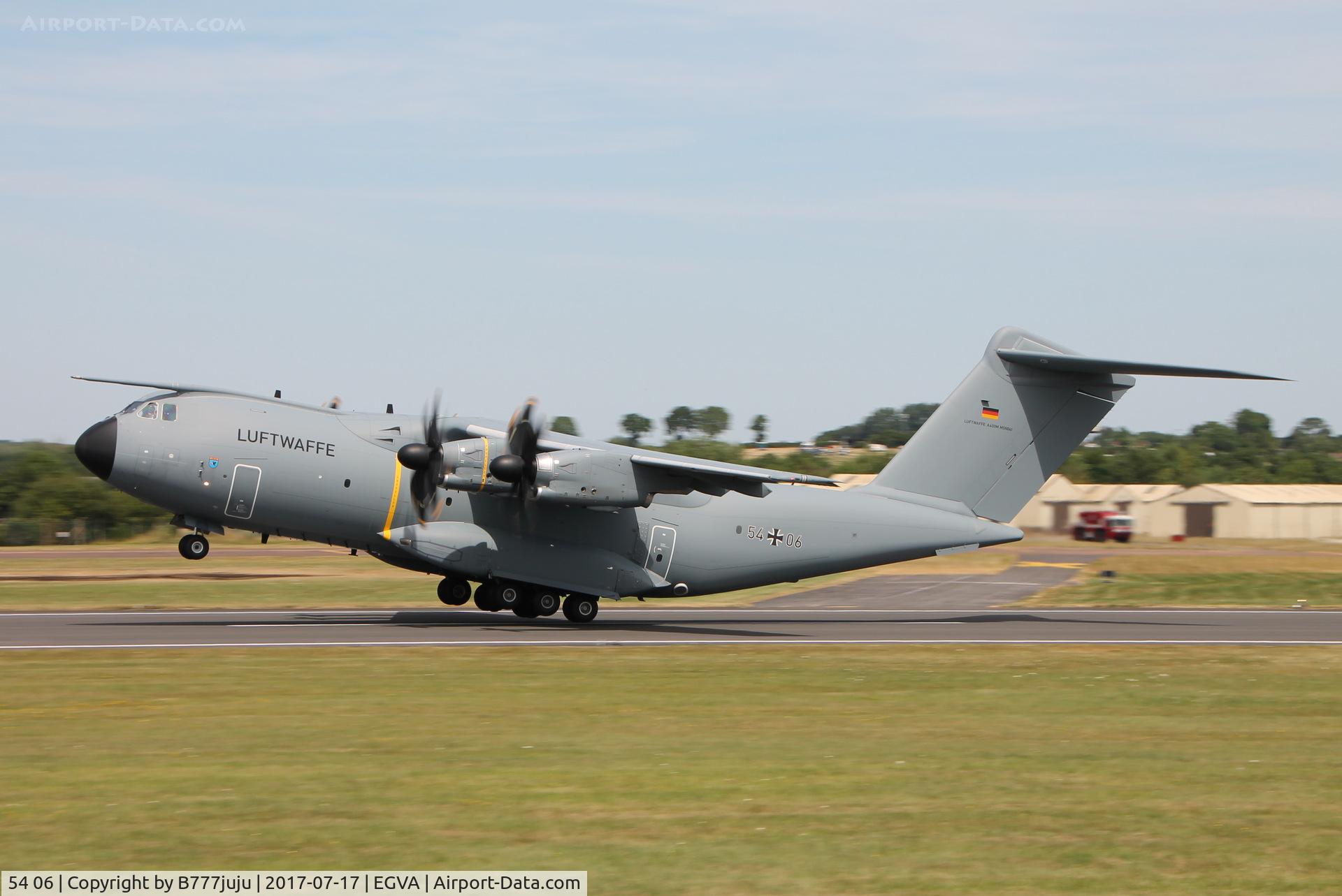 54 06, 2016 Airbus A400M-180 Atlas C/N 041, at TATOO 2017