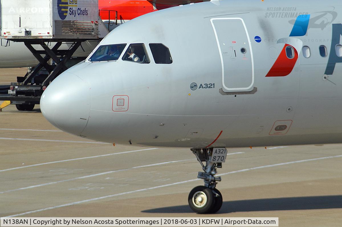N138AN, 2015 Airbus A321-231 C/N 6650, Taxing to Gate at Terminal C