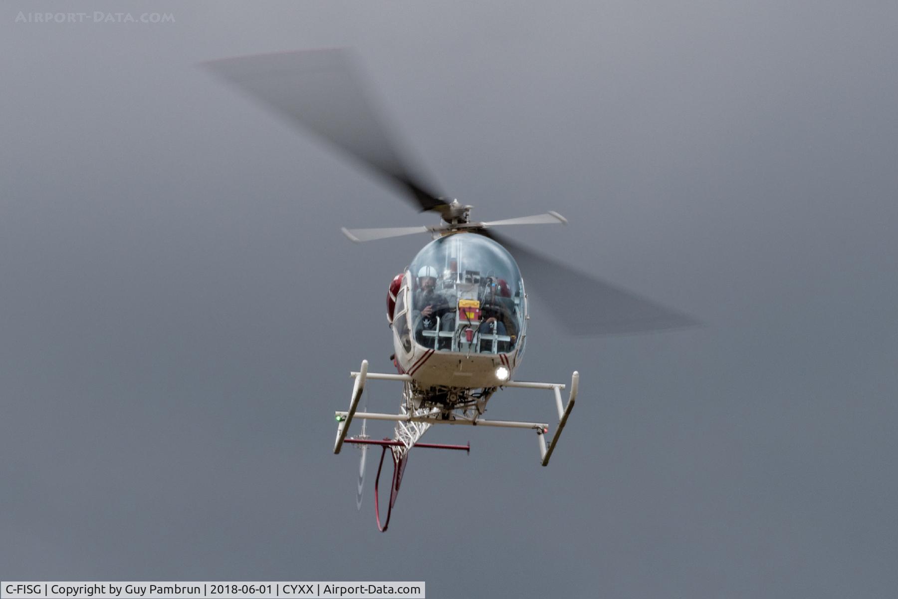 C-FISG, 1956 Bell 47G-2 C/N 1518, Landing