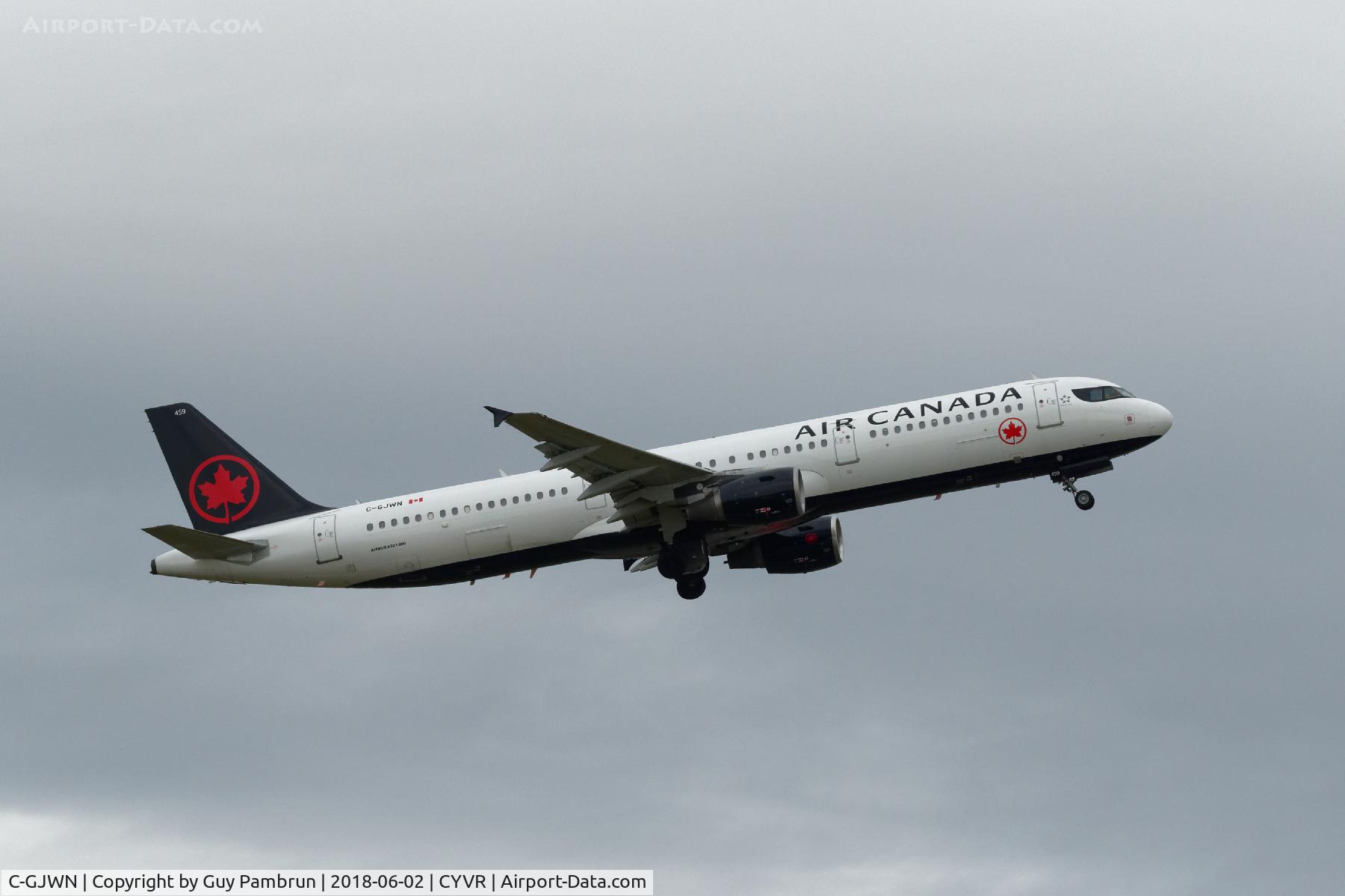 C-GJWN, 2002 Airbus A321-211 C/N 1783, Departing