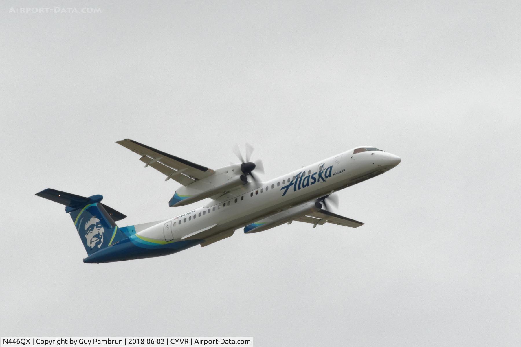 N446QX, 2011 Bombardier DHC-8-402 Dash 8 C/N 4363, Departing