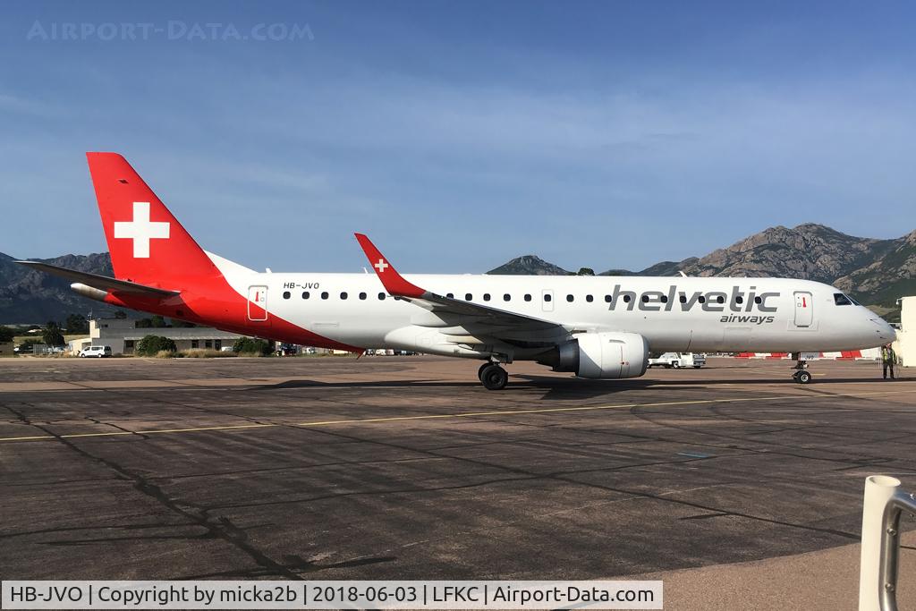 HB-JVO, 2009 Embraer 190LR (ERJ-190-100LR) C/N 19000294, Parked
